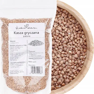Produktbild von Buchweizen Gerösteter 1 kg Kascha Buchweizengrütze Vegan Proteinreich Küche