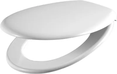 Produktbild von Pagette WC-Sitz Saxo, mit Deckel mit Edelstahl-Befestigung weiß 794920202