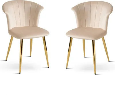 Immagine prodotto di Sedie per interni in velluto con gambe in metallo, design elegante e confortevole per cucine,da pranzo, camere da letto, bar e ristoranti - LIVIA - Taupe/Grigio scuro