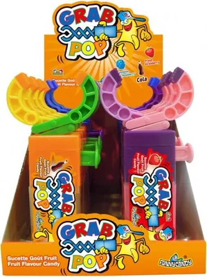 Produktbild von Grab Pop Lutscher mit Zange Lolli Thekendisplay 17g 12 Stück