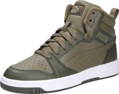 Produktbild von Puma Jungen Sneaker, grün(pumaolivepumawhite (002)), Gr. 4