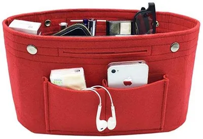 Produktbild von Grosser Taschen Organizer in Leder für Frauen Handtaschen Organizer mit Lederbesatz für große Tüten