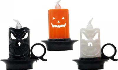 Produktbild von Halloween Mini Latern mit buntem Flackerlicht 7cm