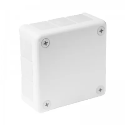 Obrázek produktu pro Povrchový hermetický box bílý 98x98x42 IP55 Viplast 04101