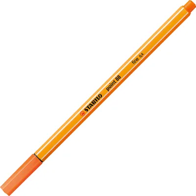 Produktbild von Fineliner - STABILO point 88 - Einzelstift - gelbrot
