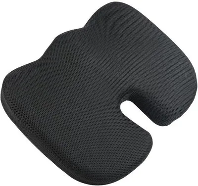 Produktbild von Unyqoos® Ergonomisches Sitzkissen mit Memory Foam – U‑förmiges orthopädisches Kissen für Druckentlastung, waschbarer Bezug, rutschfest, mit Tragegriff
