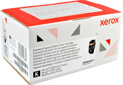 Produktbild von Xerox ® C320 Farbdrucker/C325 Farb-Multifunktionsdrucker Standardkapazität-Tonermodul Schwarz (2200 Seiten) - 006R04823, 2200 Seiten, 0 Seiten, Schwarz, 1 Stück(e)
