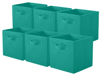 Produktbild von Aufbewahrungsboxen, faltbare Aufbewahrungswürfel und Schubladen aus Stoff für Kleiderschränke und Spielzeugaufbewahrung, 6er-Set