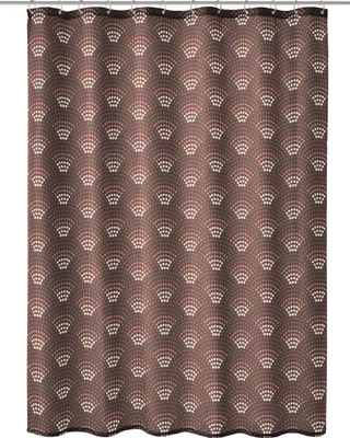 Produktbild von Kleine Wolke Duschvorhang Textil BOW Nussbraun 180 x 200 cm