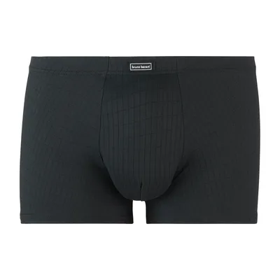 Immagine prodotto di Bruno Banani, linea di boxer da uomo "Short Check", modello 2.0, colore nero a quadretti