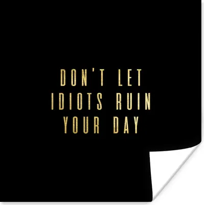 Produktbild von MuchoWow® Poster Zitate - Tag - Gold - Briefe 30x30 cm - Wandposter - Printing