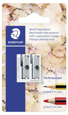 Produktbild von STAEDTLER 510 20 Metall-Doppelspitzer Blisterkarte mit 1 Metall-Doppelspitzer