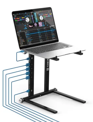 Produktbild von Reloop STANDHUB, Laptop-Ständer, Schwarz, 27,9 cm (11"), 45,7 cm (18"), 5 kg, 60 W