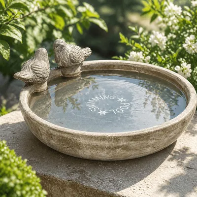 Produktbild von Vogeltränke Vogel Bad Tränke Futterstelle Futterschale Garten Terrasse Bienen