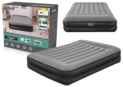 Produktbild von Bestway Luftbett "+" Queen-Size 203x152x46 cm mit eingebauter Pumpe; 67403