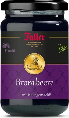 Obrázok produktu pre Ostružinový džem Faller extra: Domáce potešenie, 60% ovocia, 330g