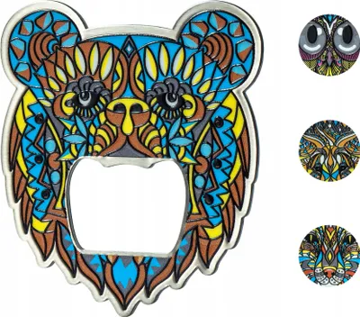 Produktbild von KADAX Flaschenöffner "Sigale", Kapselheber, Tier Design, Bieröffner aus Stahl, Bärchen, 9 cm