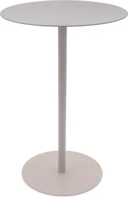 Produktbild von 2.03 Beistelltisch rund aus Metall - ca. Ø 35 cm x 35 cm - schwerer Tisch in taupe