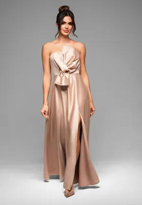 Zdjęcie produktu dla Ombre Abendkleid Satin Maxi złota XS