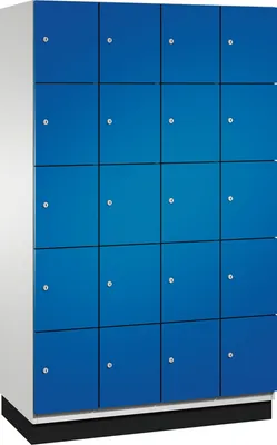 Produktbild von C+P Fächerschrank 4510440S10012 Sockel 20Fächer B1200mm lgr/ebl