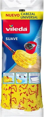 Zdjęcie produktu dla Vileda 8410435011076, Czerwony, Żółty, Bawełna, Mikrofibra, 1 szt.