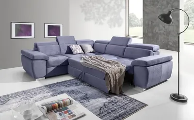 Produktbild von Ecksofa Schlafsofa ROXI Violett Kurze Schenkel Links