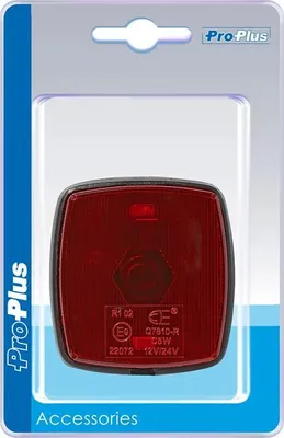 Immagine prodotto di Luce di posizione posteriore rossa 65x60mm PM in blister