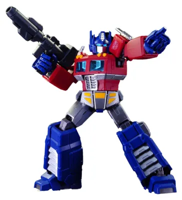 Produktbild von Blokees – Transformers G1 Optimus Prime Action Edition, Modellset für Kinder ab 12 Jahren, 18 cm Roboter mit 45 beweglichen Gelenken, Stecksystem ohne