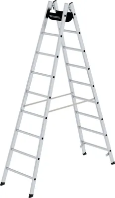 Produktbild von Günzburger Steigtechnik Sprossen-Stehleiter 2 x 9 Sprossen - 011155