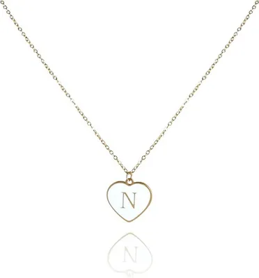 Produktbild von halskette aus 14k vergoldetem Edelstahl, goldglänzend, Maße 40+1,5 cm