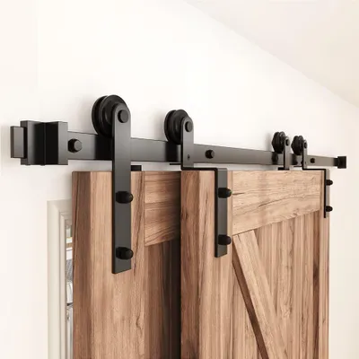 Zdjęcie produktu dla 183 cm, system przesuwny dla drzwi dwuskrzydłowych, zestaw