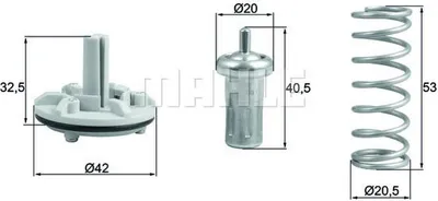 Imagen del producto de TERMOSTATO VW 80°C 1.4 TSI (compatible con AUDI/SEAT/SKODA)