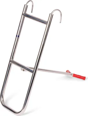 Produktbild von Teleskop-Bugleiter, mit 3 Stufen, 70 x 23 cm, aus poliertem Edelstahl