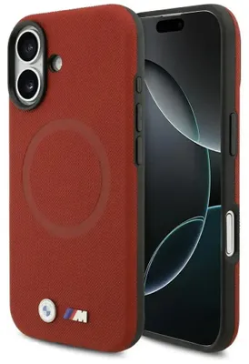 Produktbild von BMW M FW Metal Logo MagSafe Case für iPhone 17 rot