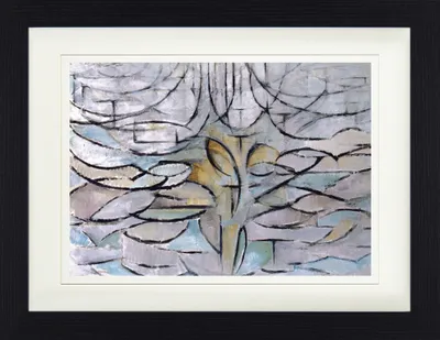 Produktbild von Piet Mondrian Gerahmtes Bild Mit Edlem Passepartout | Wand-Bilder | Im Bilderrahmen - Blühender Apfelbaum, 1912 (30 x 40 cm)