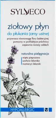 Zdjęcie produktu dla Sylveco Ziołowy Płyn do płukania jamy ustnej, 500 ml