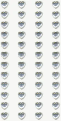 Produktbild von Sticker-Etikett Acrylsteinen Miniherz rund glasklar 48 Stück Packung mit 6 Stück