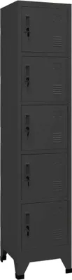 Produktbild von Schließfachschrank Anthrazit 38x40x180 cm Stahl , Aktenschränke Design 2024