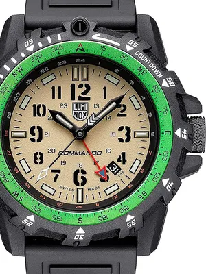 Produktbild von Luminox XL.3321 COMMANDO RAIDER GMT beige grün schwarz Kautschuk Herren Uhr NEU