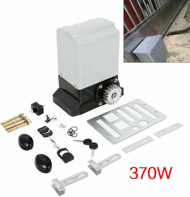 Produktbild von 370W Elektryczny napęd do bram przesuwnych Napęd do bram przesuwnych do 600 kg z 2 pilotami zdalnego sterowania