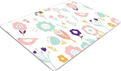Produktbild von Stuhlunterlage Bürostuhlunterlage 120 cm x 90 cm Bodenmatte Bürostuhlunterlage - Gemalte Spatz.