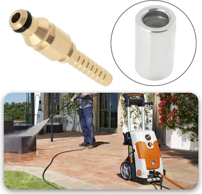 Messing Hochdruckreiniger Schlauchanschluss mit Quick Fit Männlichem Adapter