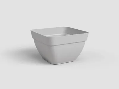 Obrázek produktu pro Artevasi Capri Campana Square Pot, Šedá, 30 l, 335 mm, 365 mm, 365 mm, 2 kusů