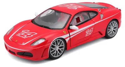 Produktbild von Bburago 18-26548 - Modellauto - Ferrari F430 Challenge [Centauria Version] (rot, Maßstab 1:24)