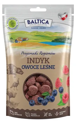 Zdjęcie produktu dla BALTICA PRZYSMAKI REGIONÓW Indyk z owocami leśnymi 100g