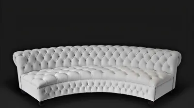 Produktbild von Ledersofa Sofa Couch Rundsofa Runde Couchen Rund Sofas Chesterfield 300cm XXL