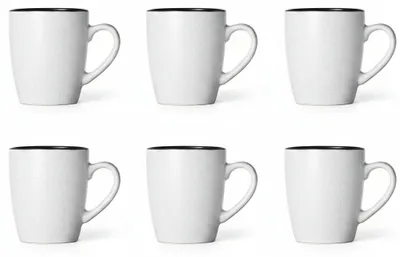 Produktbild von Cosy & Trendy Tassen Speckle Weiß 350 ml - 6 Stück