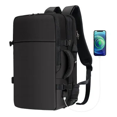 Produktbild von 50L Handgepäck Reiserucksack Flugzeug, Groß 17 Zoll Laptoprucksack, Erweiterbar Diebstahlsicher Wasserabweisend Daypack für Arbeit Schule Reise