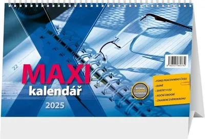 Obrázok produktu pre Kalendár 2025 Maxi, stolný, 29,7 x 18 cm