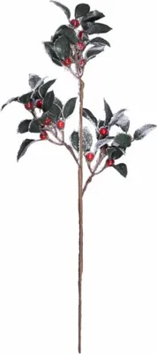 Immagine prodotto di Ramoscello BOBULE CHRISTMAS + foglie 70cm